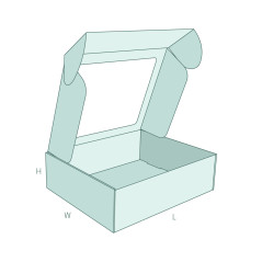FEFCO 0427 Window Box – Custom Order Online | MAZUS