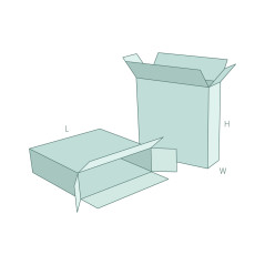 FEFCO 0203 Heavy-Duty Box - overlappende flapper for maksimal styrke