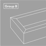 Group B: Non-Long Seam Glued, Rect. Surface